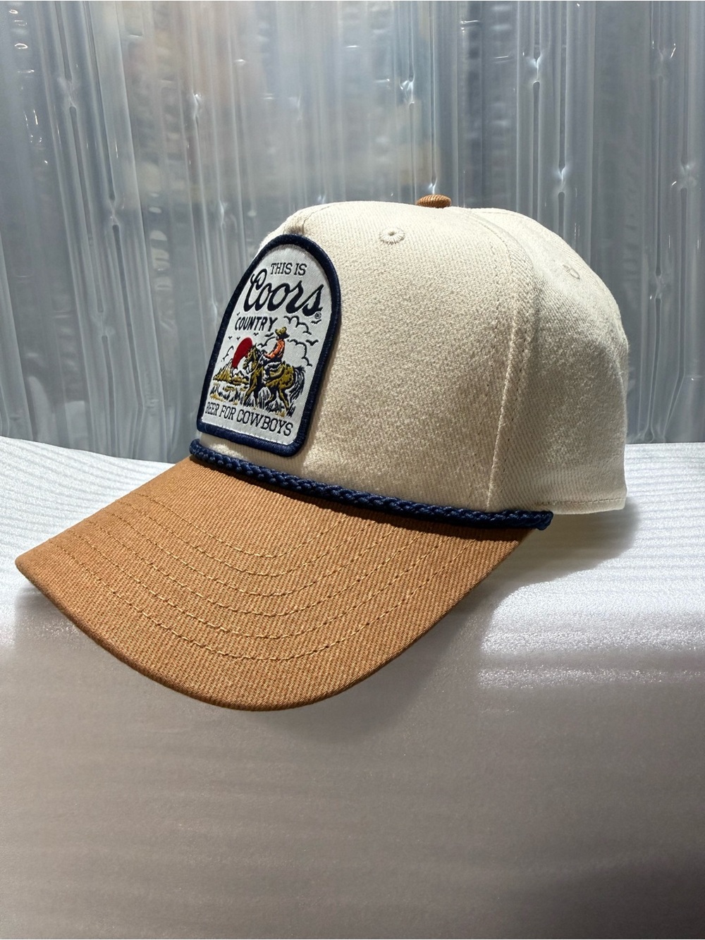 Coors Banquet "This is Coors Country" Horse Cowboy Patch Snapback Hat-NWT